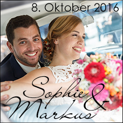 Zur Hochzeit von Sophie und Markus